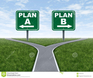 Sign- Plan A - Plan B