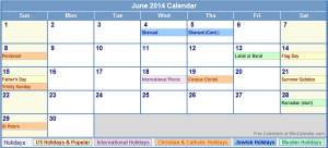 June-2014-Calendar